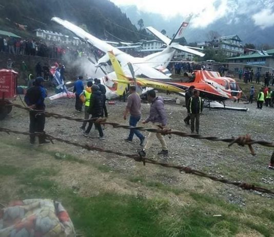 सोलुमा विमान दुर्घटना- को-पाइलटसहित ३ को निधन (भिडियोसहित)