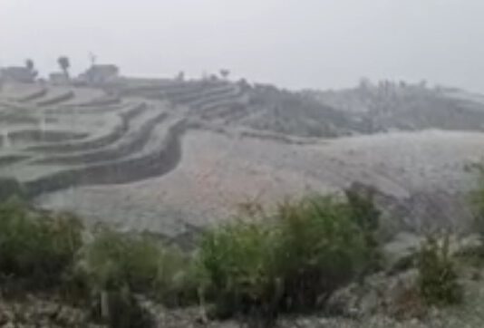 खोटाङमा भारी असिना पानी, हिउँदे बालीनालीमा क्षति