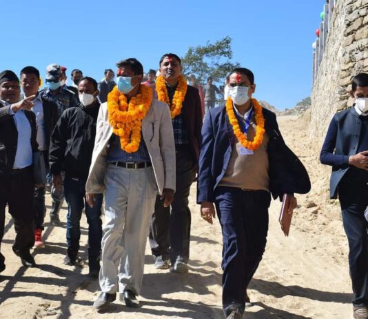 खोटाङको उत्तर दक्षिण जोड्ने बैकल्पिक पक्की सडक बन्ने