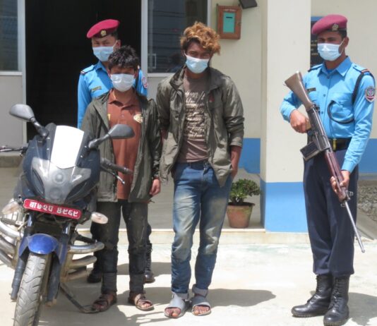 खोटाङमा मोटरसाईकल चोरीमा संलग्न दुई पक्राउ