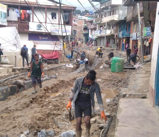 दिक्तेलबजारको सडक शास्ती चाँडै अन्त्य