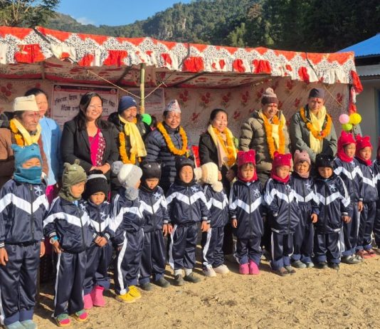 जन्तेढुङ्गाको जनबहुमुखी आविमा चारकोठे भवन उद्घाटन, एकलाख एघारहजार एकसय एकरुपैयाँको अक्षयकोषको स्थापना